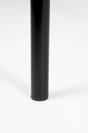 Esstisch MARCIO BLACK furniert 180 x 80 cm mit abgerundeter Platte
