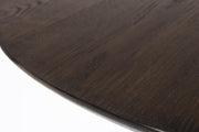 Tisch Esstisch RAKU BROWN BLACK furniert Ø 110 cm runde Tischplatte