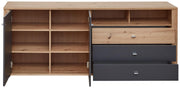 Sideboard PABLO - Artisan Eiche - Graphit - 193 cm