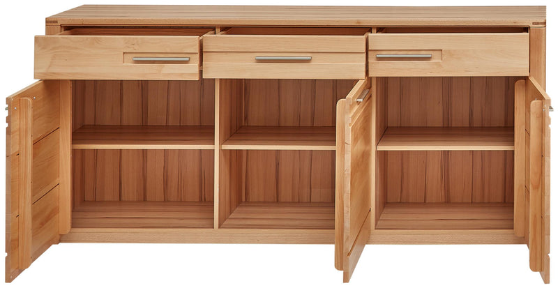 Sideboard NATURE ONE Front Kernbuche Massivholz - 3-türig - 190 cm