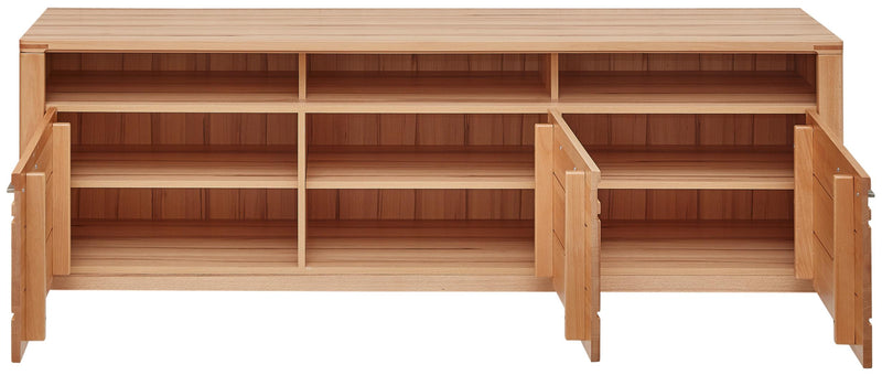 TV Lowboard NATURE ONE 190 cm Front Kernbuche Massivholz