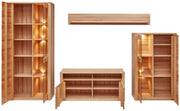 Wohnwand NATURE ONE FF82 - 4-teilig - Front Kernbuche Massivholz