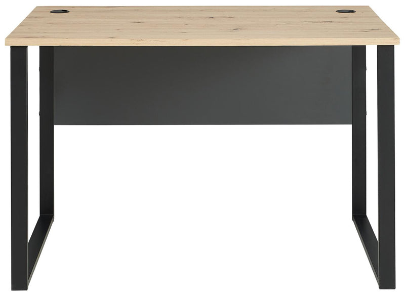 Schreibtisch MEMPHIS Artisan Eiche - Metallgestell schwarz 120 x 73 cm