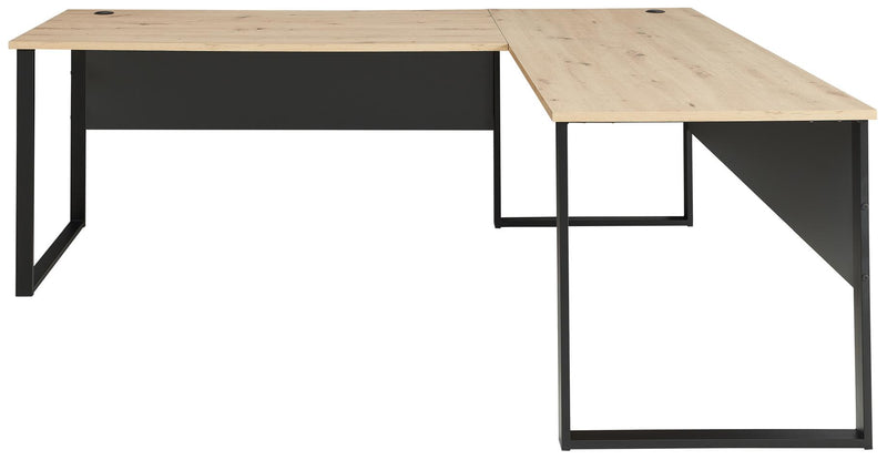 Winkel-Schreibtisch MEMPHIS Artisan Eiche - Metallgestell 229 x 170 cm