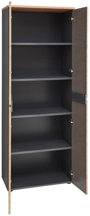 Büroschrank MEMPHIS 2-türig GH01 Front Artisan Eiche Korpus Graphit