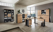 Büroschrank MEMPHIS 1-türig GH05 Front Artisan Eiche Korpus Graphit