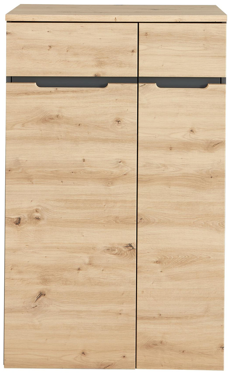 Büroschrank MEMPHIS 2-türig GH10 Front Artisan Eiche Korpus Graphit