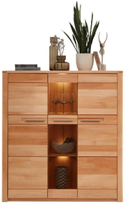 Wohnwand NATURE ONE FF83 - 3-teilig - Front Kernbuche Massivholz