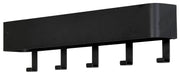 Garderobenhaken Hakenleiste DAX PLAY 5 Stahl Schwarz Spinder Design