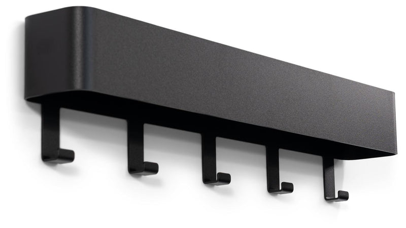 Garderobenhaken Hakenleiste DAX PLAY 5 Stahl Schwarz, Spinder Design