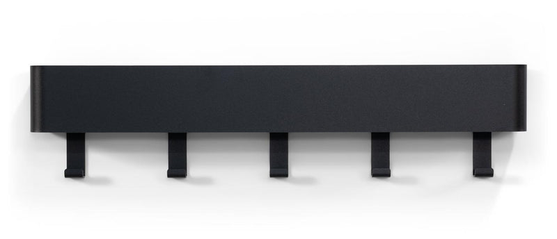 Garderobenhaken Hakenleiste DAX PLAY 5 Stahl Schwarz, Spinder Design