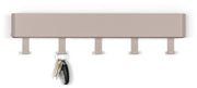 Garderobenhaken DAX PLAY 5 Hakenleiste in Silky Taupe von Spinder