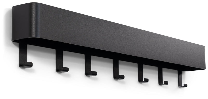 Hakenleiste DAX PLAY 7 Garderobenhaken Stahl Schwarz, Spinder Design