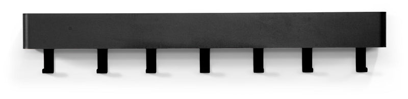 Hakenleiste DAX PLAY 7 Garderobenhaken Stahl Schwarz, Spinder Design