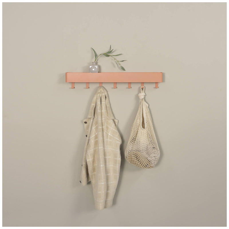 Hakenleiste DAX PLAY 7 Garderobe mit 7 Haken Clay Terra von Spinder