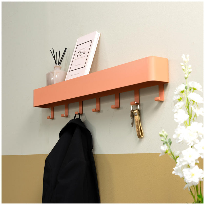 Hakenleiste DAX PLAY 7 Garderobe mit 7 Haken Clay Terra von Spinder