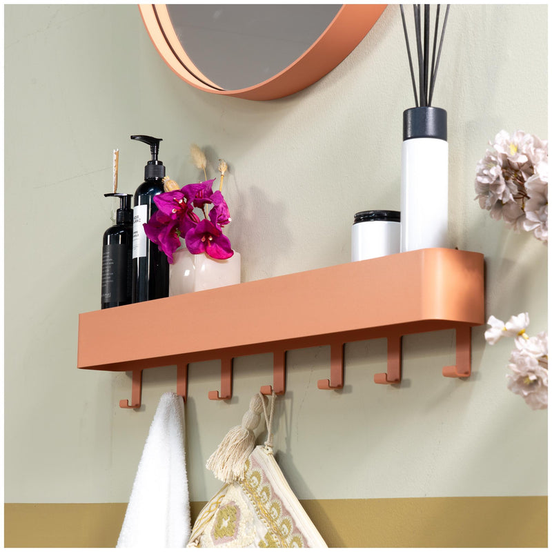 Hakenleiste DAX PLAY 7 Garderobe mit 7 Haken Clay Terra von Spinder