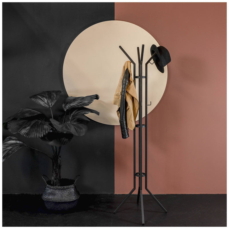 Kleiderständer JAIMY Schwarz Design Garderobe Höhe 170 cm von Spinder
