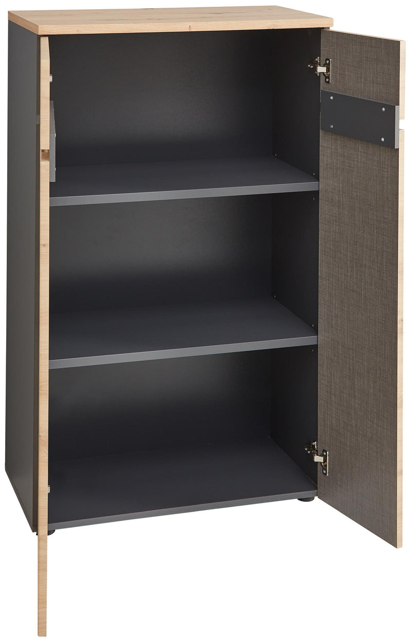 Komplettbüro MEMPHIS I 11-teilig Front Artisan Eiche Korpus Graphit