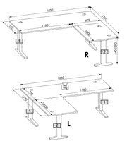 Komplettbüro MEMPHIS I 11-teilig Front Artisan Eiche Korpus Graphit