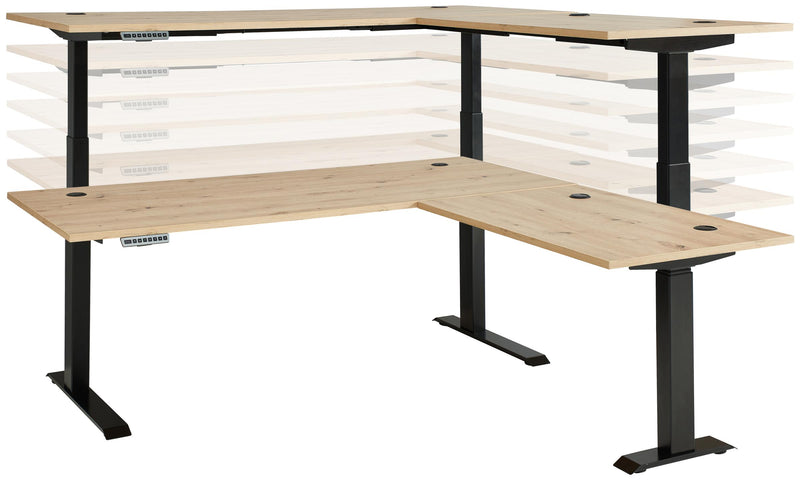 Komplettbüro MEMPHIS I 11-teilig Front Artisan Eiche Korpus Graphit
