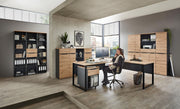 Komplettbüro MEMPHIS II 11-teilig Front Artisan Eiche Korpus Graphit