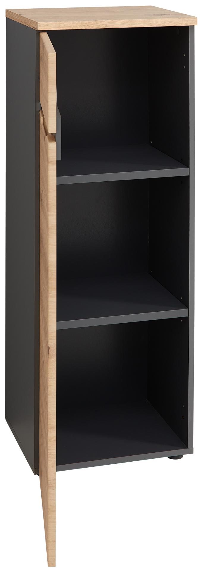 Komplettbüro MEMPHIS V 4-teilig Front Artisan Eiche Korpus Graphit
