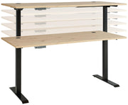 Komplettbüro MEMPHIS VI 5-teilig Front Artisan Eiche Korpus Graphit