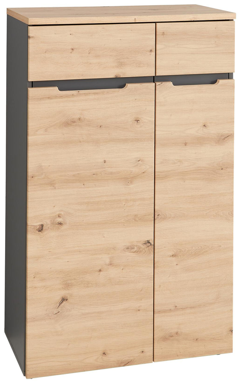 Komplettbüro MEMPHIS VI 5-teilig Front Artisan Eiche Korpus Graphit