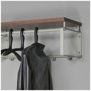 Wandgarderobe REX 3 Dusty Green Garderobe mit 5 Haken und Hutablage