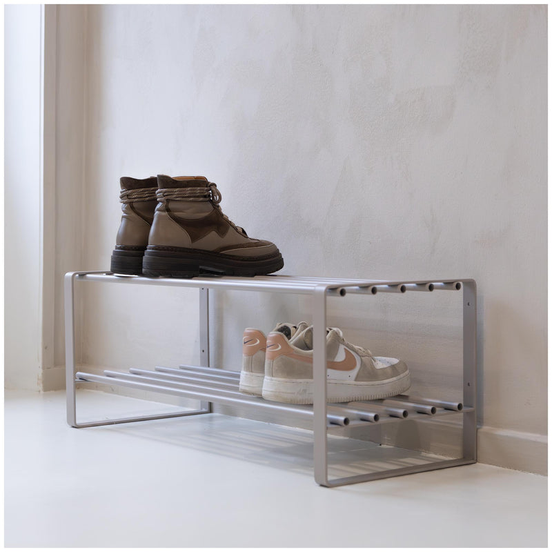 Flurregal Schuhregal REX SR in Silky Taupe mit 2 Ablagen von Spinder