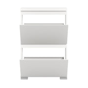 SHOELOVE Schuhschrank 2 Klappen weiß B 60 x H 91 cm + T 18 cm
