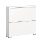 SHOELOVE Schuhschrank 2 Klappen weiß B 95 x H 91 cm + T 18 cm
