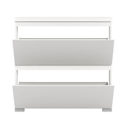 SHOELOVE Schuhschrank 2 Klappen weiß B 95 x H 91 cm + T 18 cm
