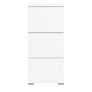 SHOELOVE Schuhschrank 3 Klappen weiß B 60 x H 127 cm + T 18 cm