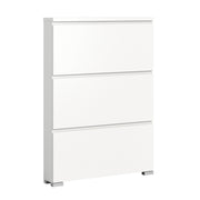 SHOELOVE Schuhschrank 3 Klappen weiß B 95 x H 127 cm + T 18 cm