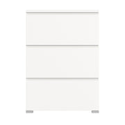 SHOELOVE Schuhschrank 3 Klappen weiß B 95 x H 127 cm + T 18 cm