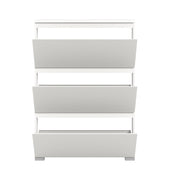 SHOELOVE Schuhschrank 3 Klappen weiß B 95 x H 127 cm + T 18 cm