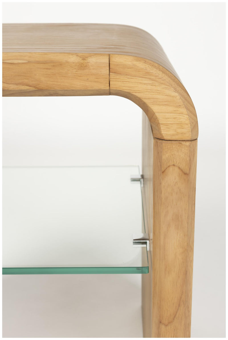 Beistelltisch BRAVE 50 cm mit Eichenfurnier von Zuiver