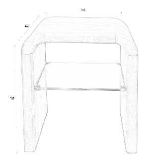 Beistelltisch BRAVE 50 cm mit Eichenfurnier von Zuiver