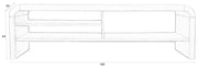 Sideboard Lowboard BRAVE 160 cm mit Eichenfurnier von Zuiver