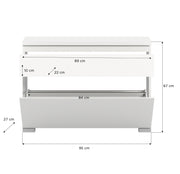 SHOELOVE Schuhschrank 1 Klappe + Schubkasten B/H/T 95 x 67 x 27 cm