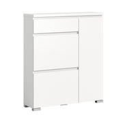SHOELOVE Schuhschrank 2 Klappe + Schubkasten + Türe 95 x 109 x 27 cm