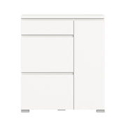 SHOELOVE Schuhschrank 2 Klappe + Schubkasten + Türe 95 x 109 x 27 cm