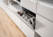 SHOELOVE Schuhschrank 2 Klappe + Schubkasten + Türe 95 x 109 x 27 cm