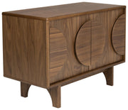 Sideboard GROOVE mit 2 Türen und Walnussfurnier von Zuiver
