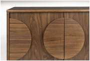 Sideboard GROOVE mit 2 Türen und Walnussfurnier von Zuiver