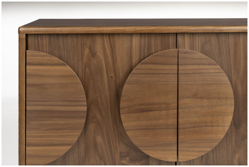 Sideboard GROOVE mit 2 Türen und Walnussfurnier von Zuiver