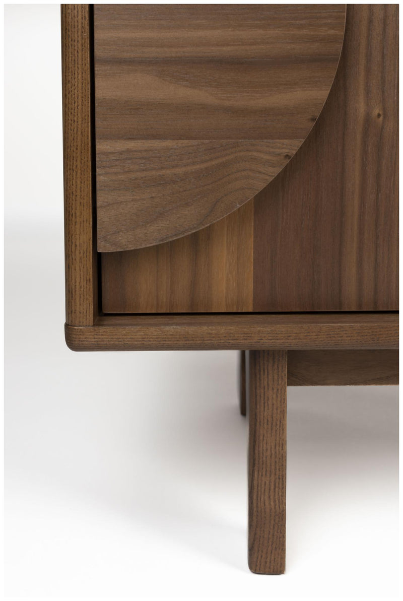 Sideboard GROOVE mit 2 Türen und Walnussfurnier von Zuiver