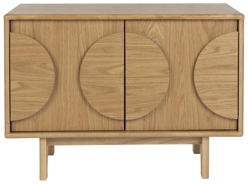 Sideboard GROOVE mit 2 Türen und Eichennfurnier von Zuiver